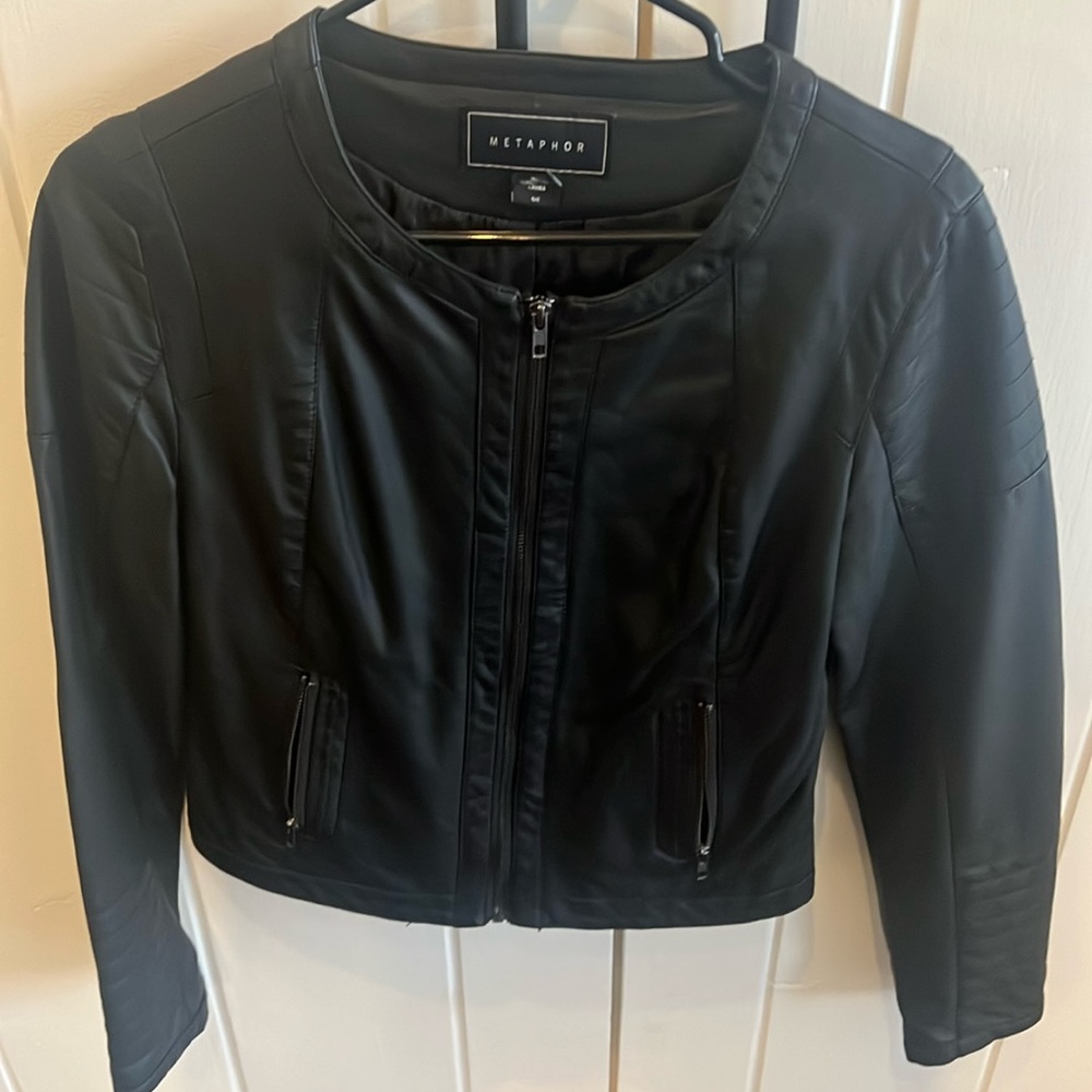 Faux leather jacket
